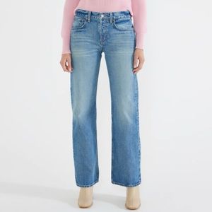 ETICA Women’s Amis Relaxed Bootcut Button Fly Jeans 30 NWT